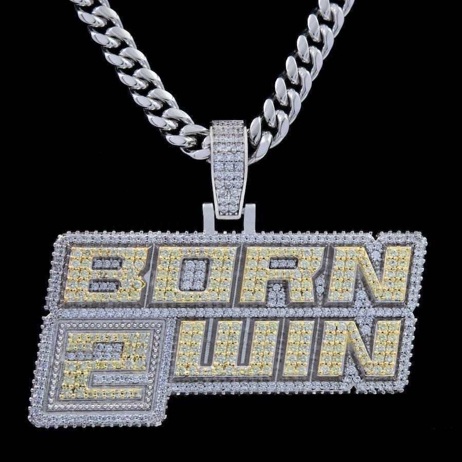 GLD Men Born 2 Win Pendant