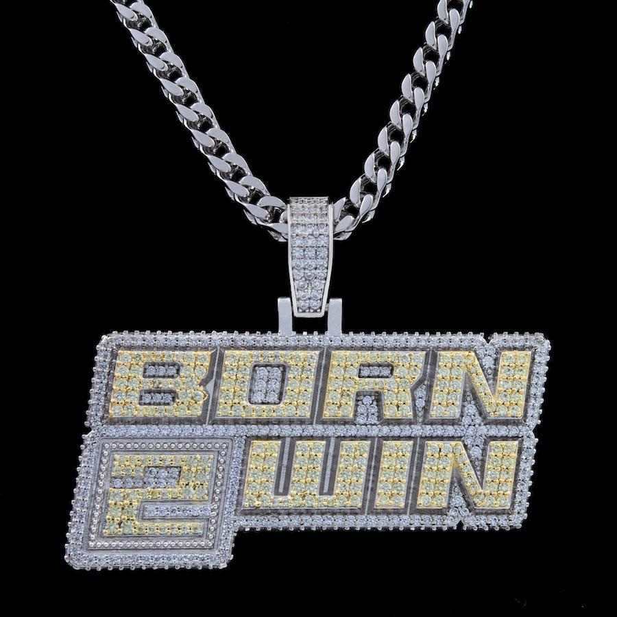 GLD Men Born 2 Win Pendant