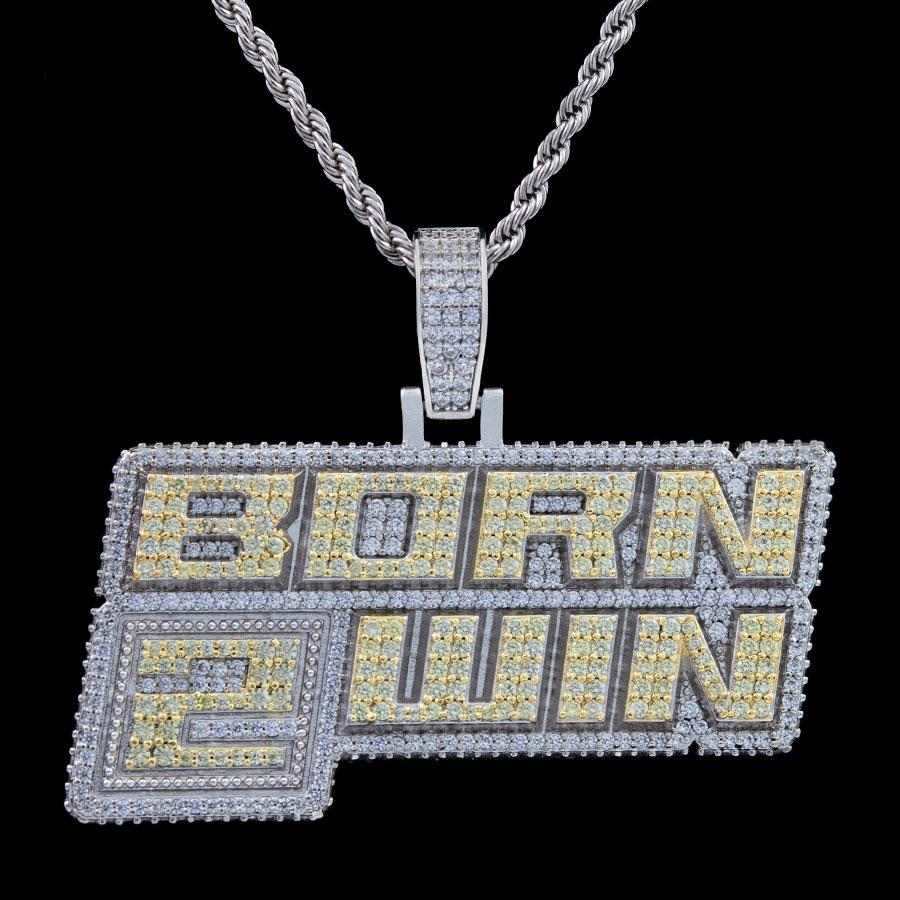 GLD Men Born 2 Win Pendant