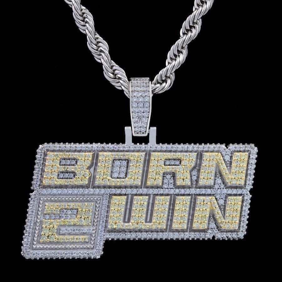 GLD Men Born 2 Win Pendant