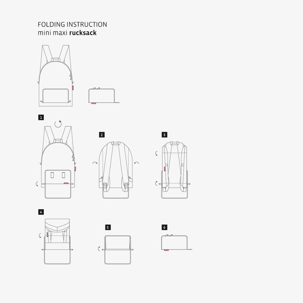 Mini Maxi Rucksack Paisley Black