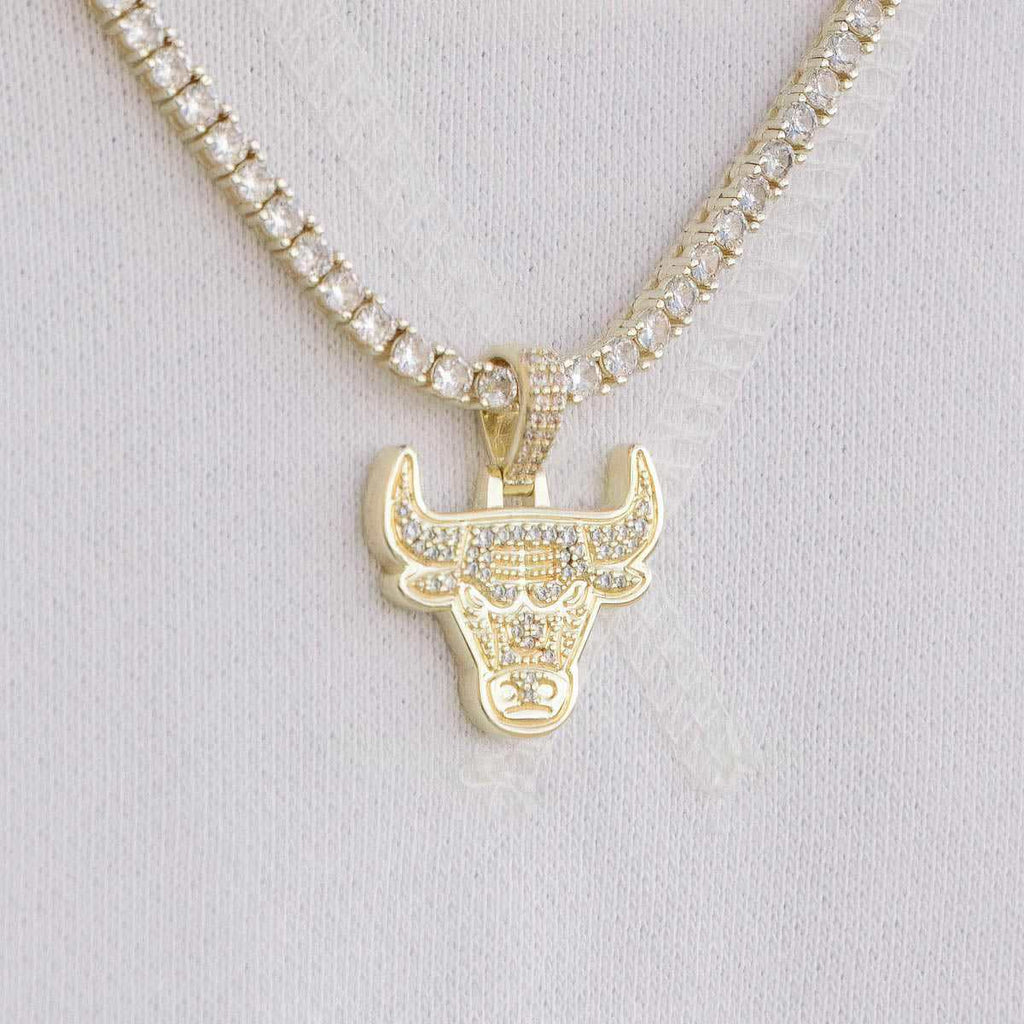 GLD PROMO 18k Vermeil Chicago Bulls Micro Pendant