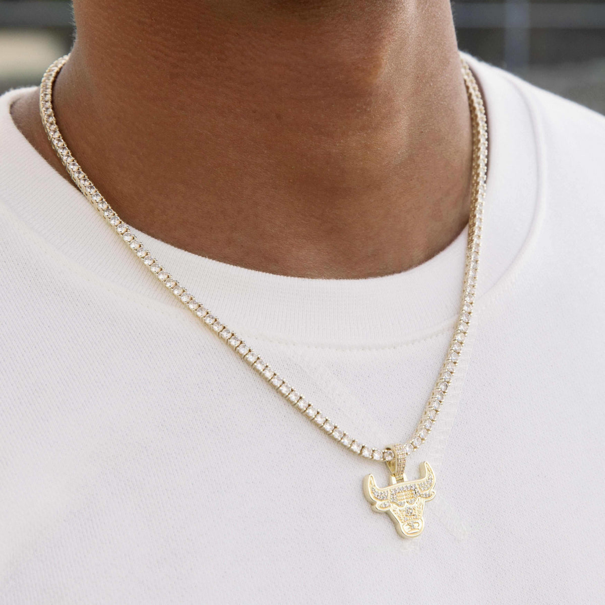 GLD PROMO 18k Vermeil Chicago Bulls Micro Pendant