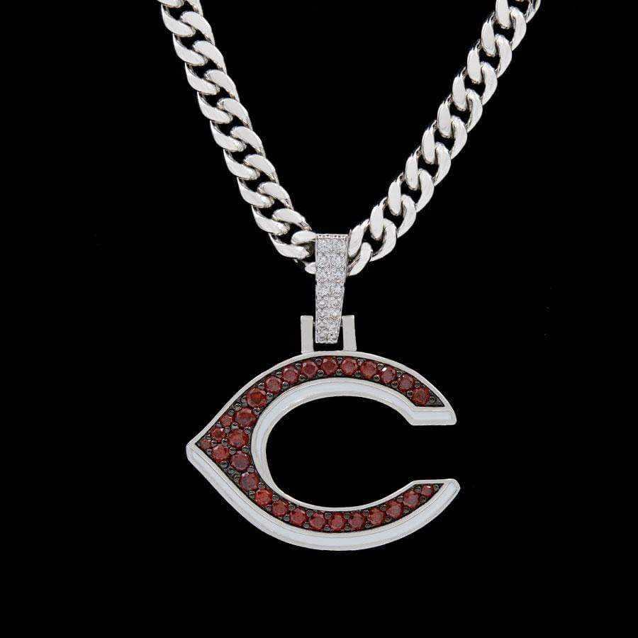 GLD Men Cincinnati Reds Official MLB Logo Pendant