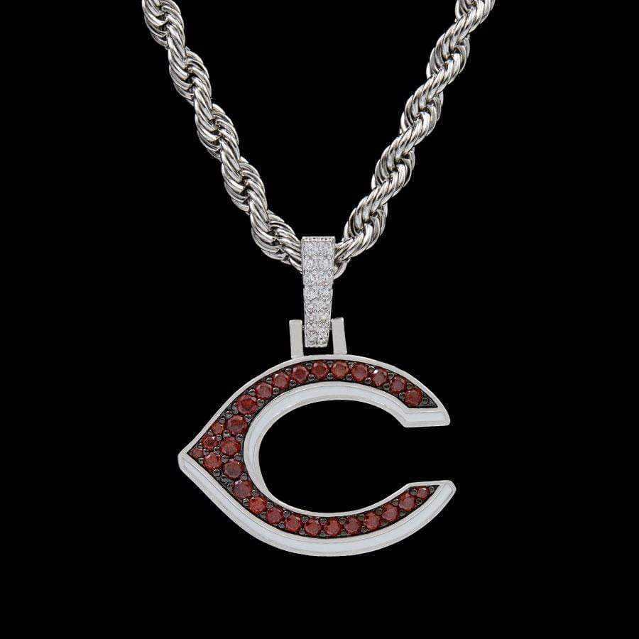 GLD Men Cincinnati Reds Official MLB Logo Pendant