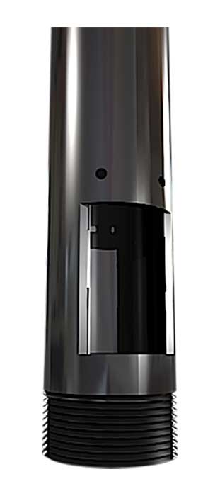 Crimson 3-Foot Ceiling Mount Extension Column in Black - E3 - image 2