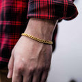 GLD Men Miami Cuban Bracelet in Yellow Gold -5mm