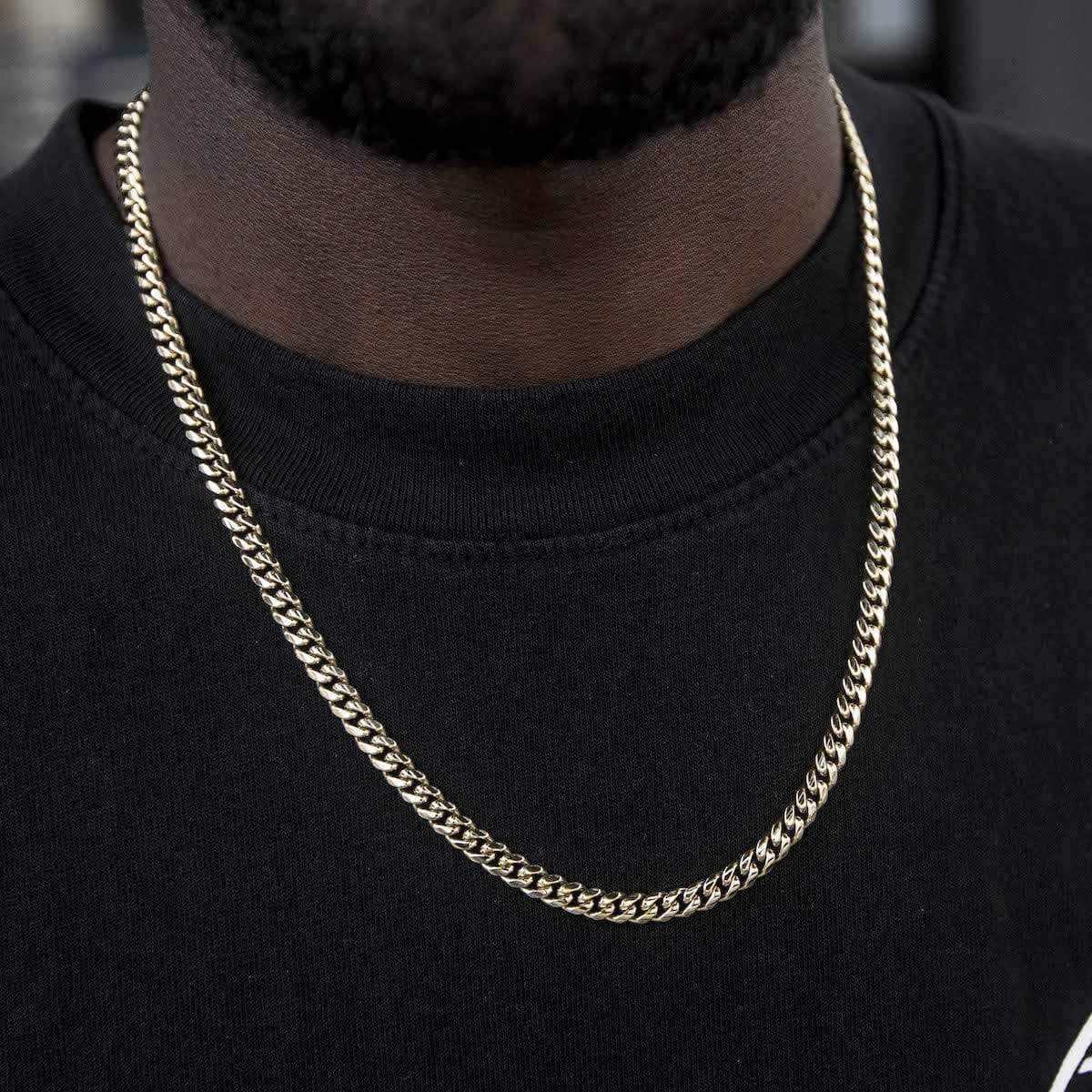 GLD Men Miami Cuban Chain in Yellow Gold - 5mm