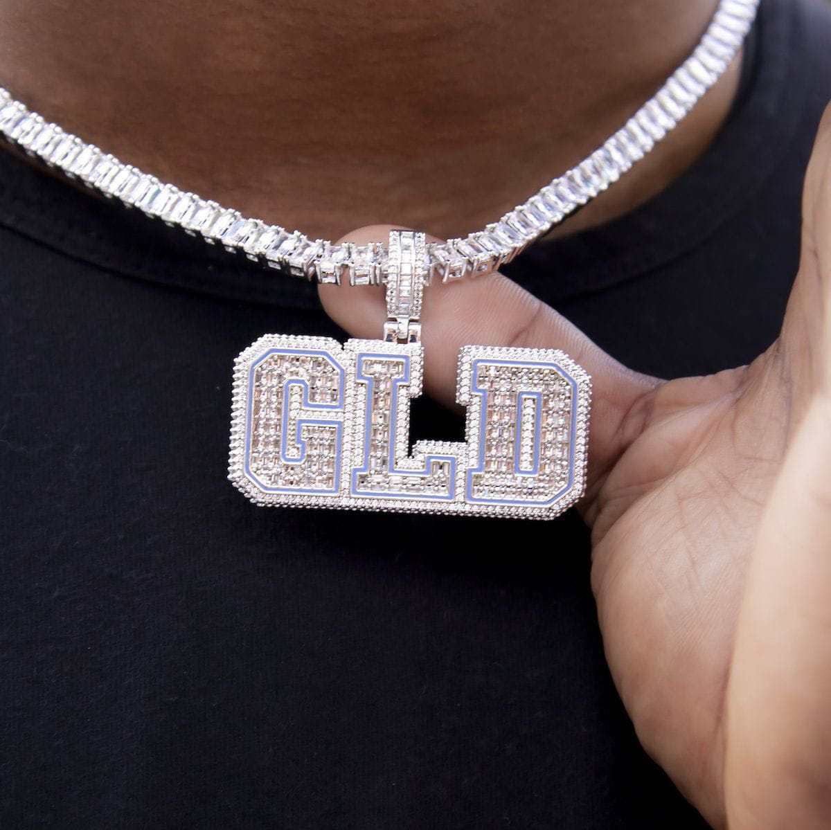 GLD Men Custom Name Plate University Font