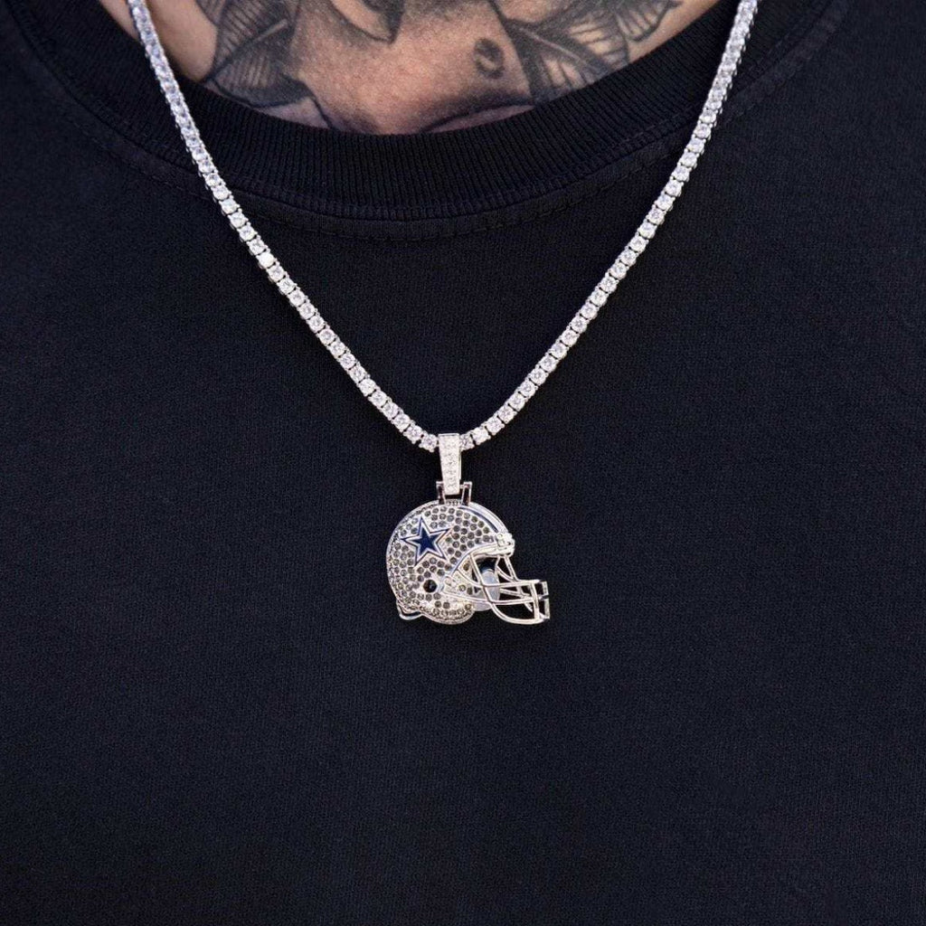 GLD PROMO Dallas Cowboys Official NFL Helmet Pendant