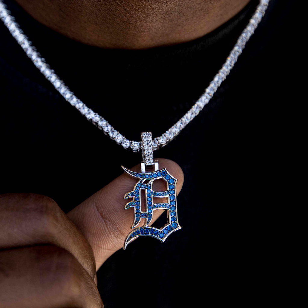 GLD Men Detroit Tigers Official MLB Logo Pendant