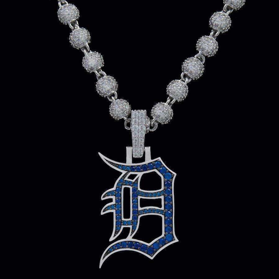 GLD Men Detroit Tigers Official MLB Logo Pendant