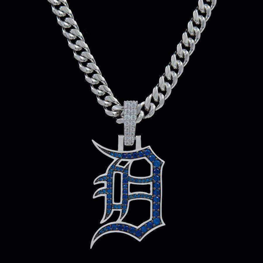 GLD Men Detroit Tigers Official MLB Logo Pendant