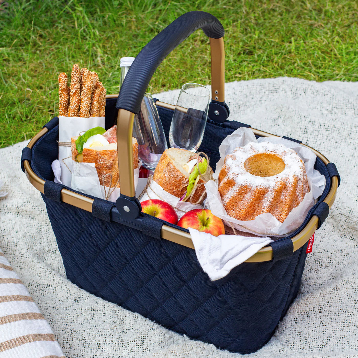 Carrybag Frame Rhombus Midnight Gold