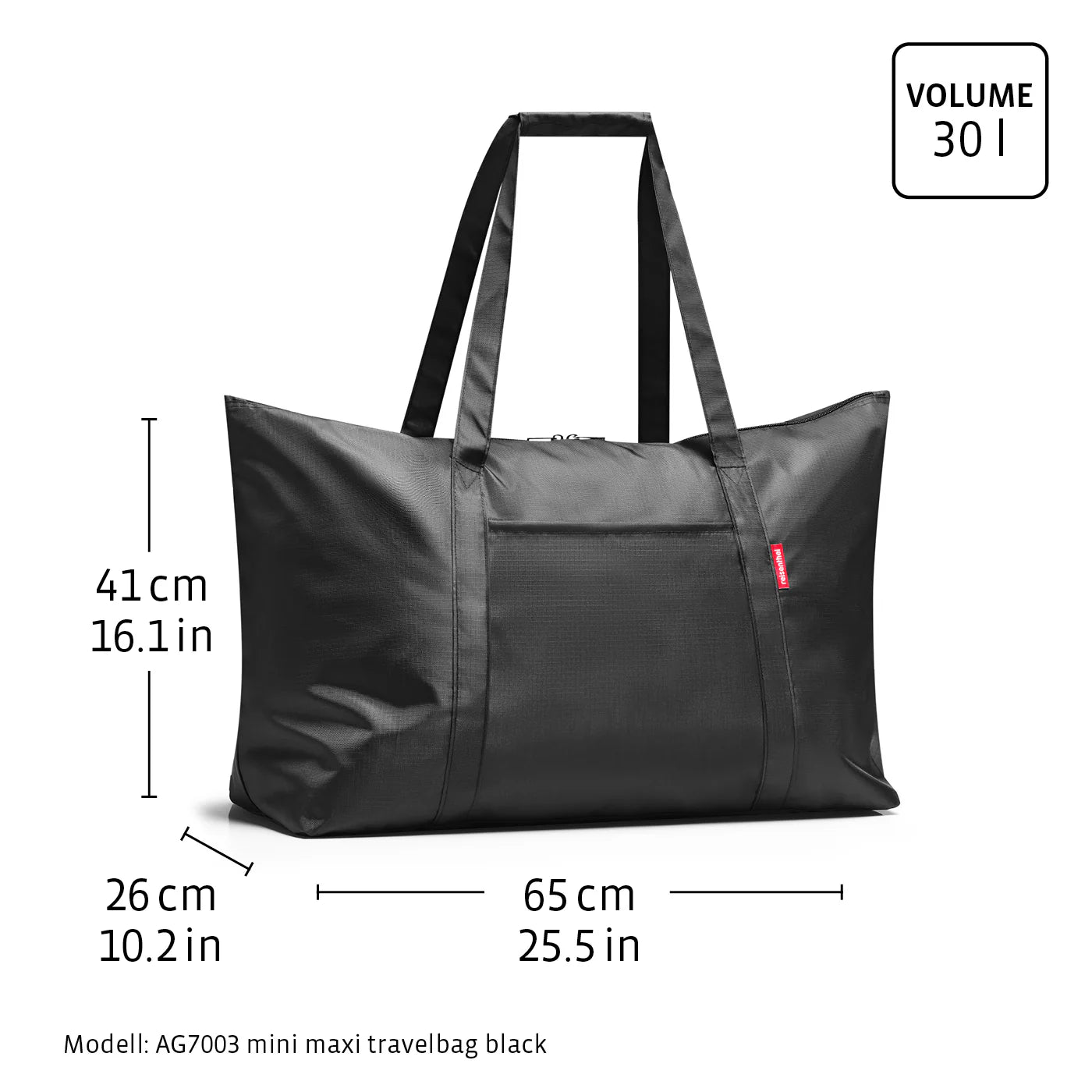 Mini Maxi Travelbag Paisley Black