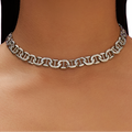GLD Women Adjustable Mariner Chain in White Gold - 9MM
