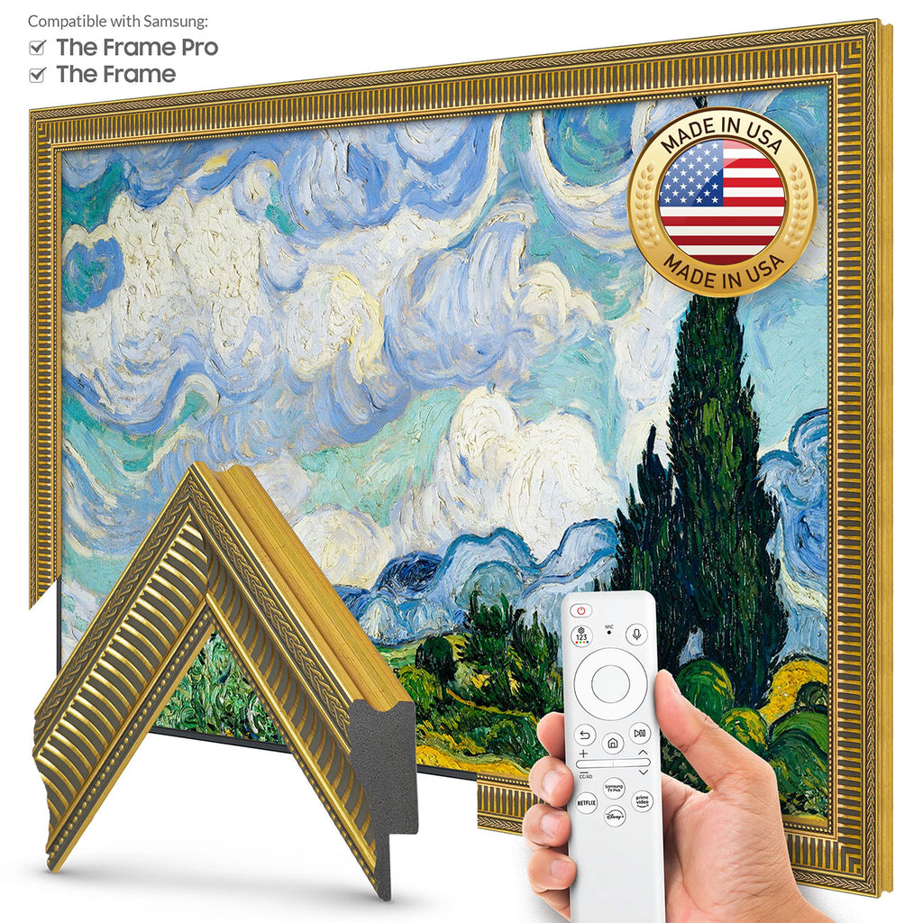 Frame My TV Samsung The Frame 55" Slim Frame In Empire Gold - FRM-SF-P6251-55-2021 - image 2