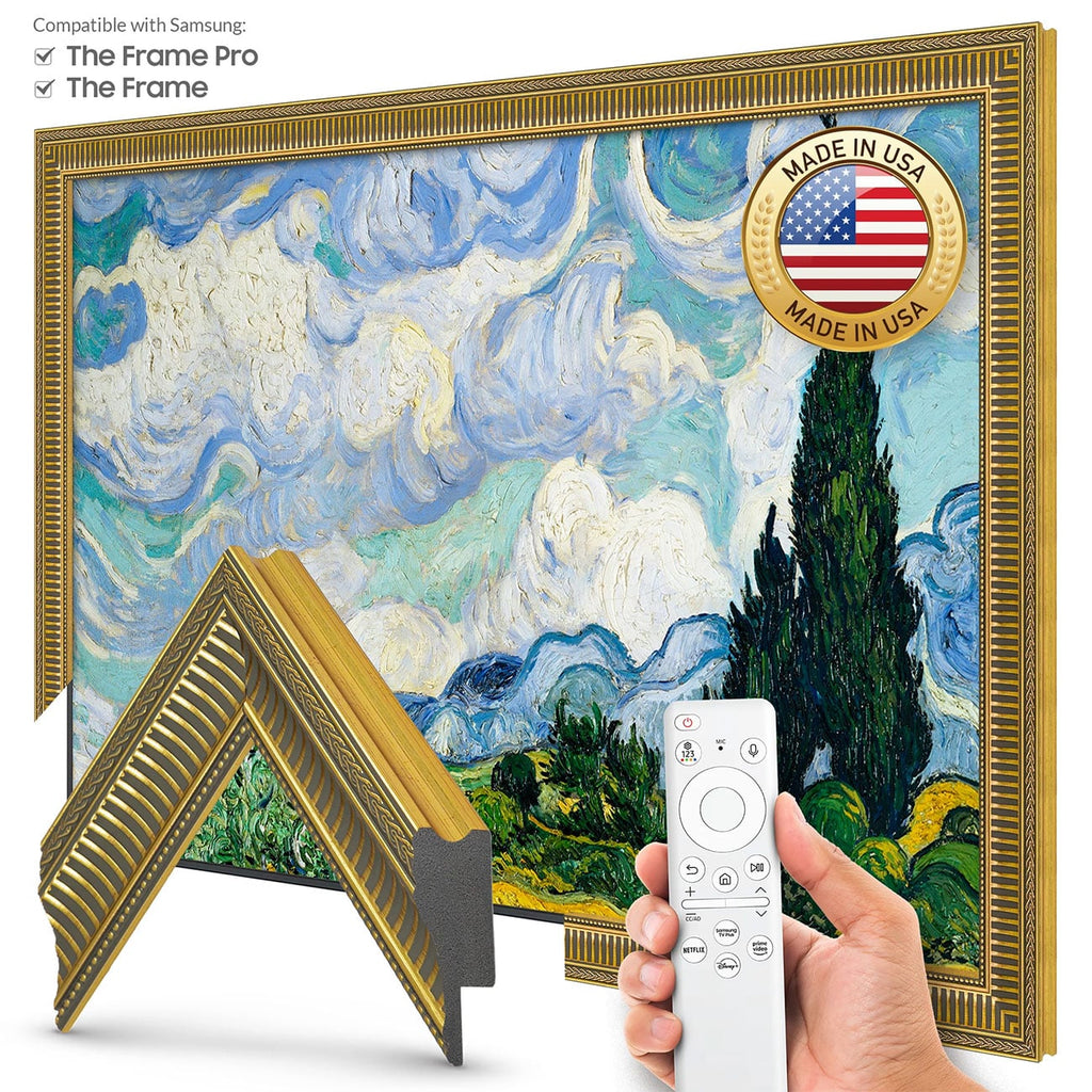 Frame My TV Samsung The Frame 75" Slim Frame In Empire Gold - FRM-SF-P6251-75-2021 - image 2