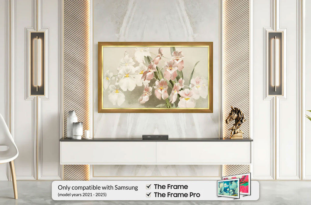 Frame My TV Samsung The Frame 43" Slim Frame In Modern Gold Leaf - FRM-SF-P6142-43-2021 - image 3