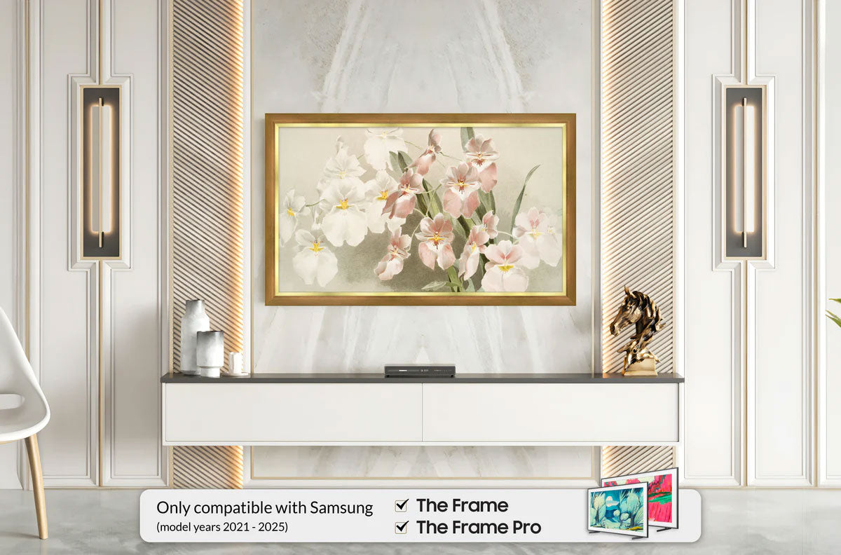 Frame My TV Samsung The Frame 50" Slim Frame In Modern Gold Leaf - FRM-SF-P6142-50-2021 - image 3