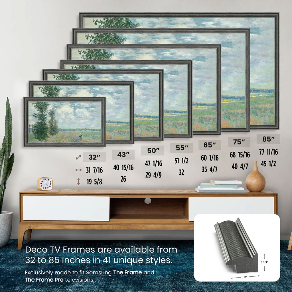 Frame My TV Samsung The Frame 43" Slim Frame In Industrial Iron - FRM-SF-P6368-43-2021 - image 7
