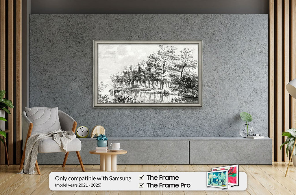 Frame My TV Samsung The Frame 50" Slim Frame In Industrial Nickel - FRM-SF-P6364-50-2021 - image 3