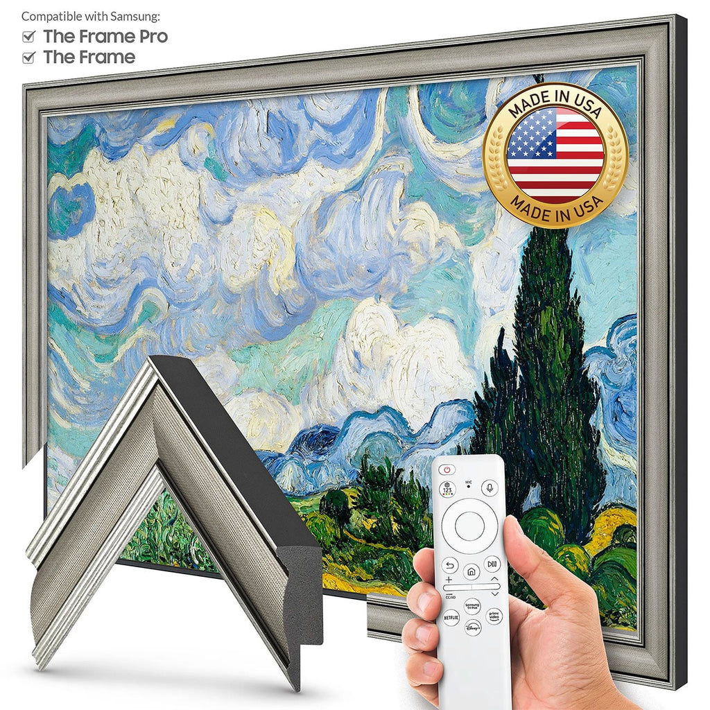 Frame My TV Samsung The Frame 50" Slim Frame In Industrial Nickel - FRM-SF-P6364-50-2021 - image 2