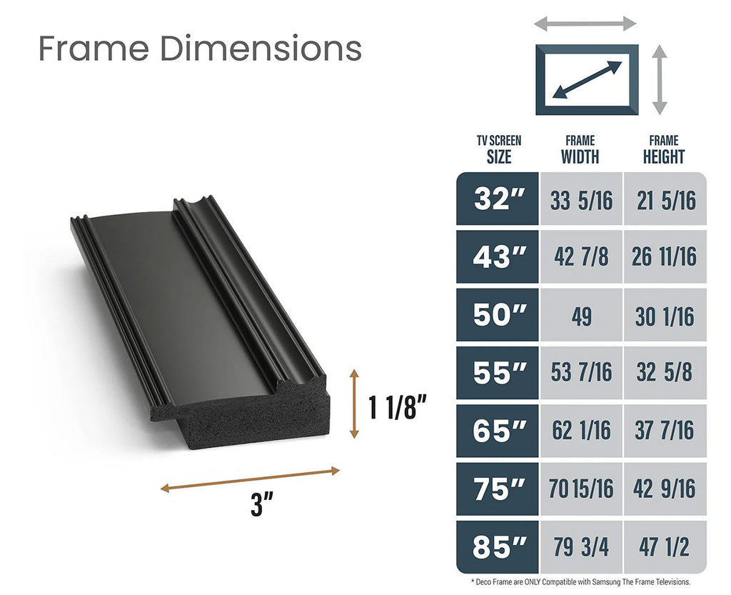 Frame My TV Samsung The Frame  85" Premiere Frame In Black - FRM-SF-D5182-85 - image 6