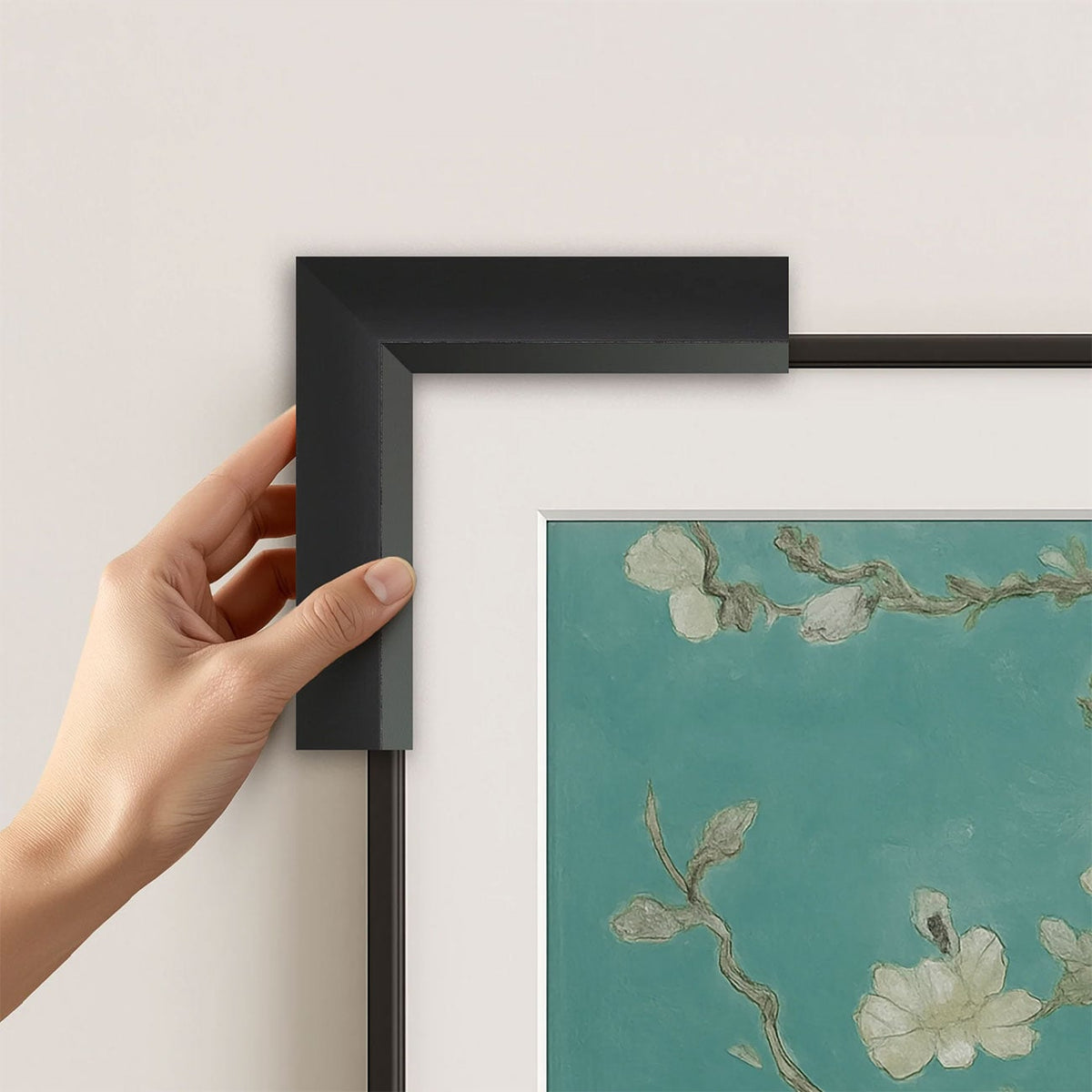 Frame My TV Samsung The Frame 32" Slim Frame In Modern Tuxedo Black - FRM-SF-P6144-32-2021 - image 4