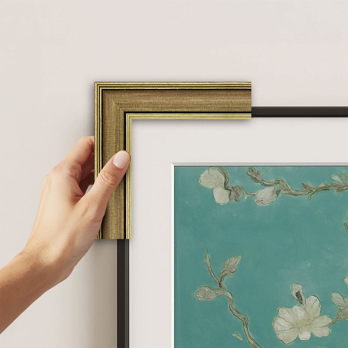 Frame My TV Samsung The Frame 50" Premiere Slim Frame In Industrial Brass - FRM-SF-P6362-50-2021 - image 4