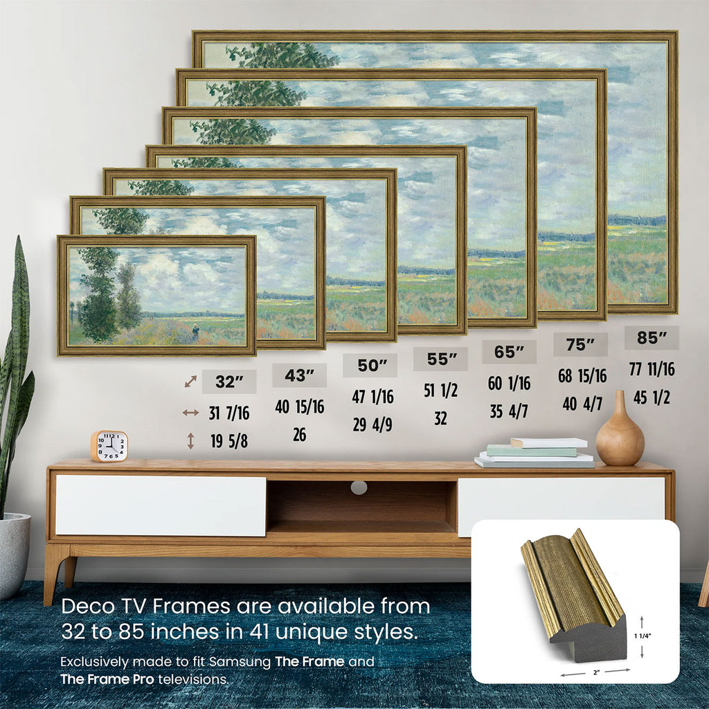 Frame My TV Samsung The Frame 32" Premiere Slim Frame In Industrial Brass - FRM-SF-P6362-32-2021 - image 5