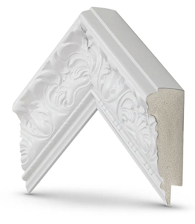 Frame My TV Samsung The Frame 85" Premiere Frame In Tuscan Gloss White - FRM-SF-P5088-85-2021 - image 1