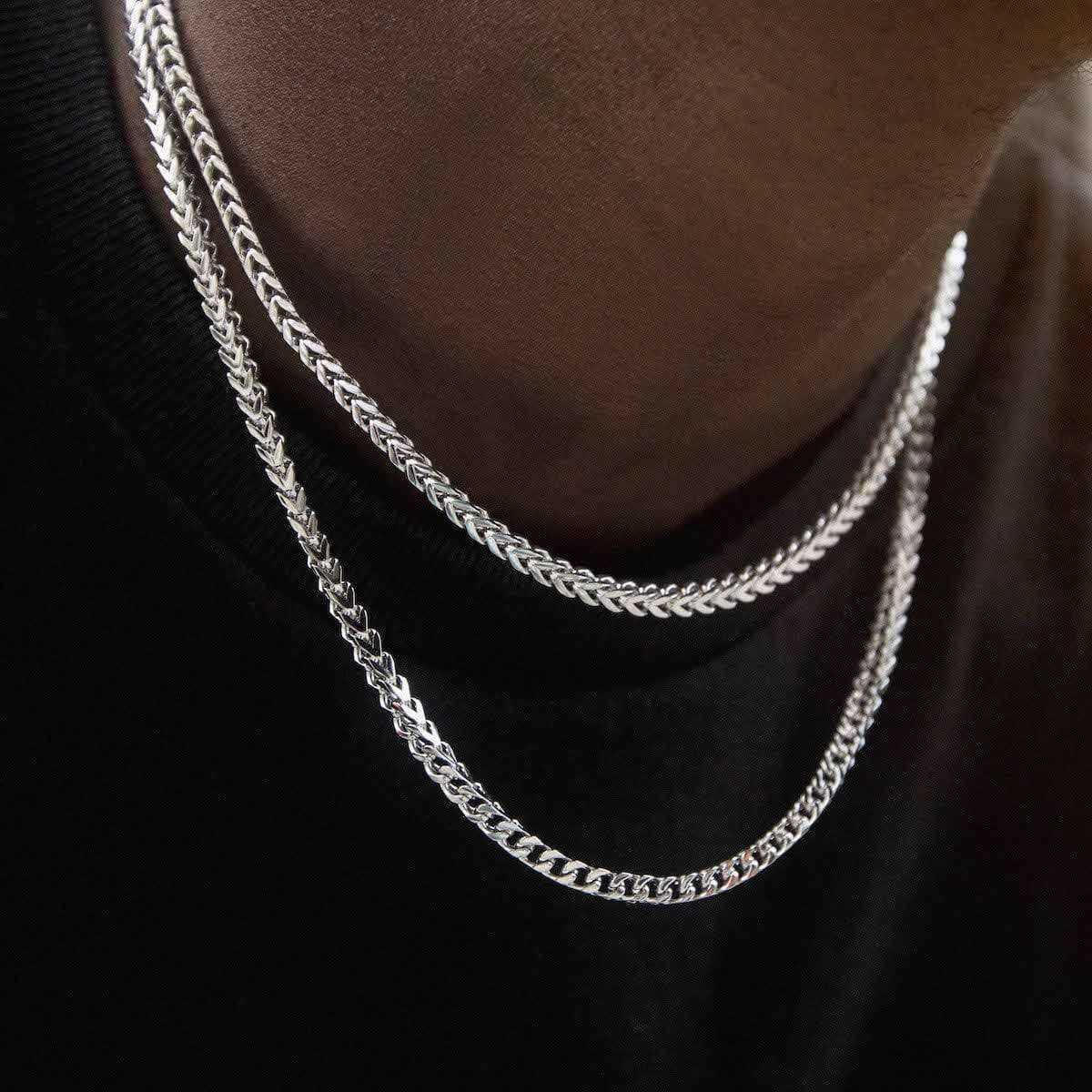 GLD PROMO Franco Chain in White Gold - 3mm