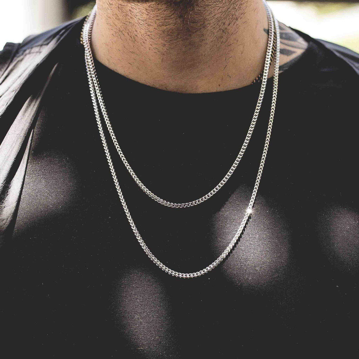 GLD PROMO Franco Chain in White Gold - 3mm
