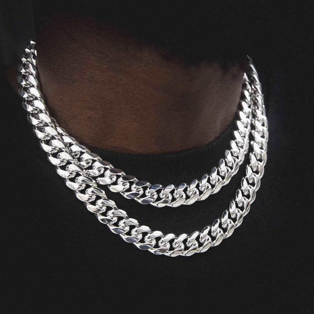 GLD Men GLD Signature Cuban in White Gold - 12mm