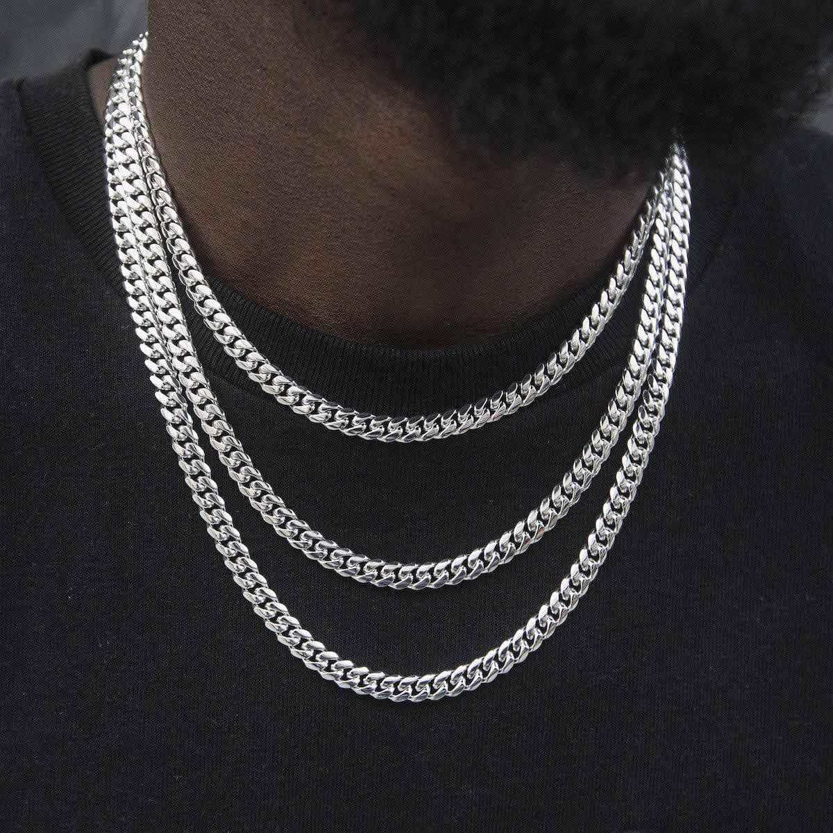 GLD Men Miami Cuban in White Gold - 6mm