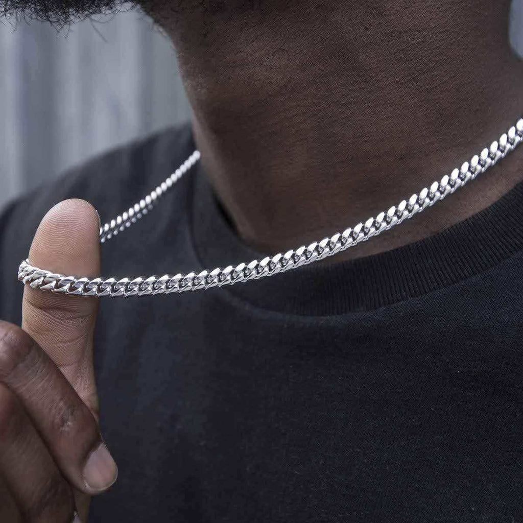 GLD Men Miami Cuban in White Gold - 6mm