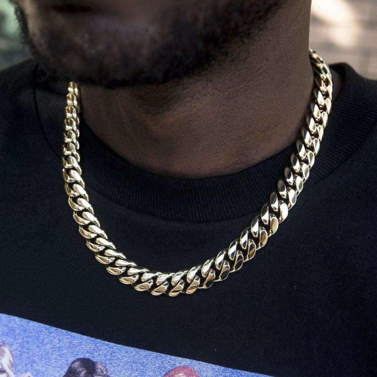 GLD PROMO GLD Signature Cuban in Yellow Gold- 12mm