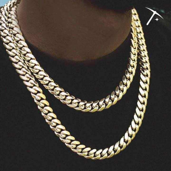 GLD PROMO GLD Signature Cuban in Yellow Gold- 12mm