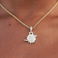 GLD Women Miami Dolphins Official NFL Micro Logo Pendant - Yellow Gold