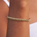 GLD Women Miami Cuban Bracelet in Yellow Gold -5mm
