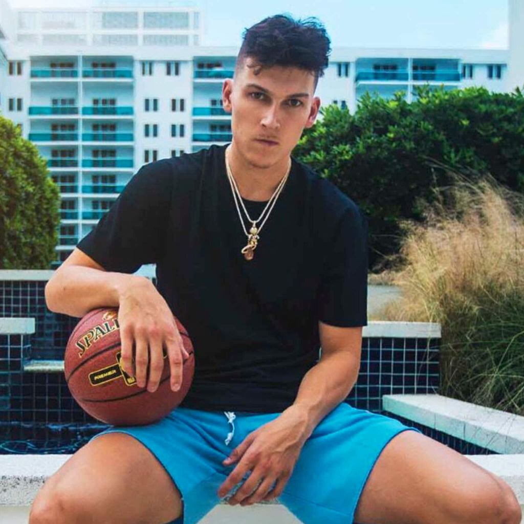GLD Men Miami Heat Official NBA Logo Pendant