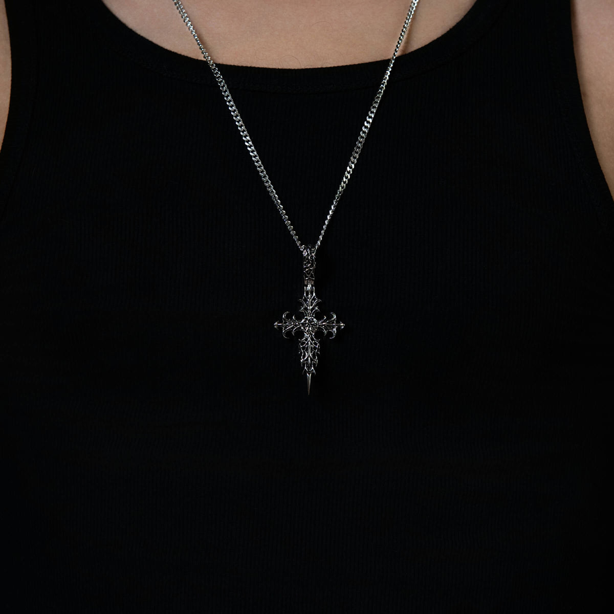 GLD Men Motivo Drago Cross Pendant