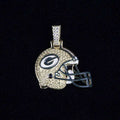 GLD PROMO Green Bay Packers Official NFL Helmet Pendant