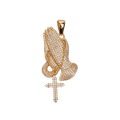 GLD MAS Iced Praying Hands