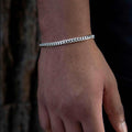GLD Men Miami Cuban Bracelet in White Gold -5mm