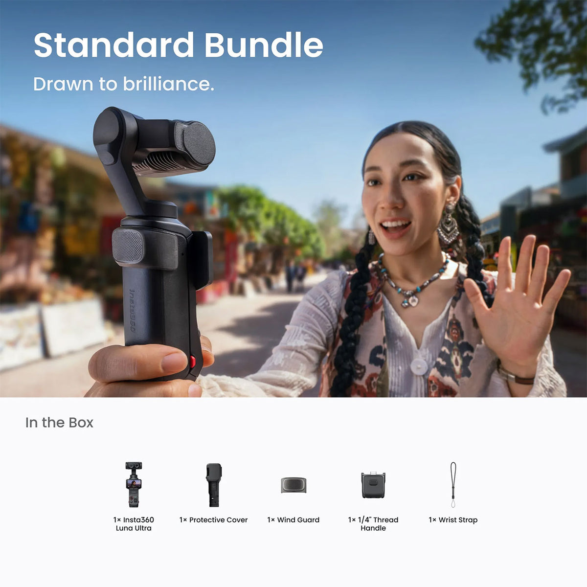Insta360 Luna Ultra Action Camera Standard Bundle in Cosmic Black - CINSABTA-LUNA01 - image 2