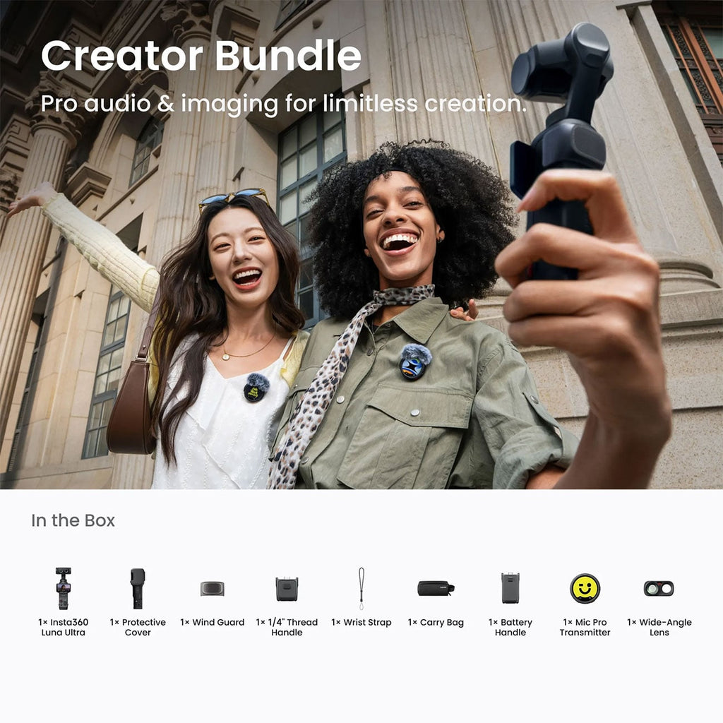 Insta360 Luna Ultra Action Camera Creator Bundle in Stellar White - CINSABTA-LUNA04 - image 2