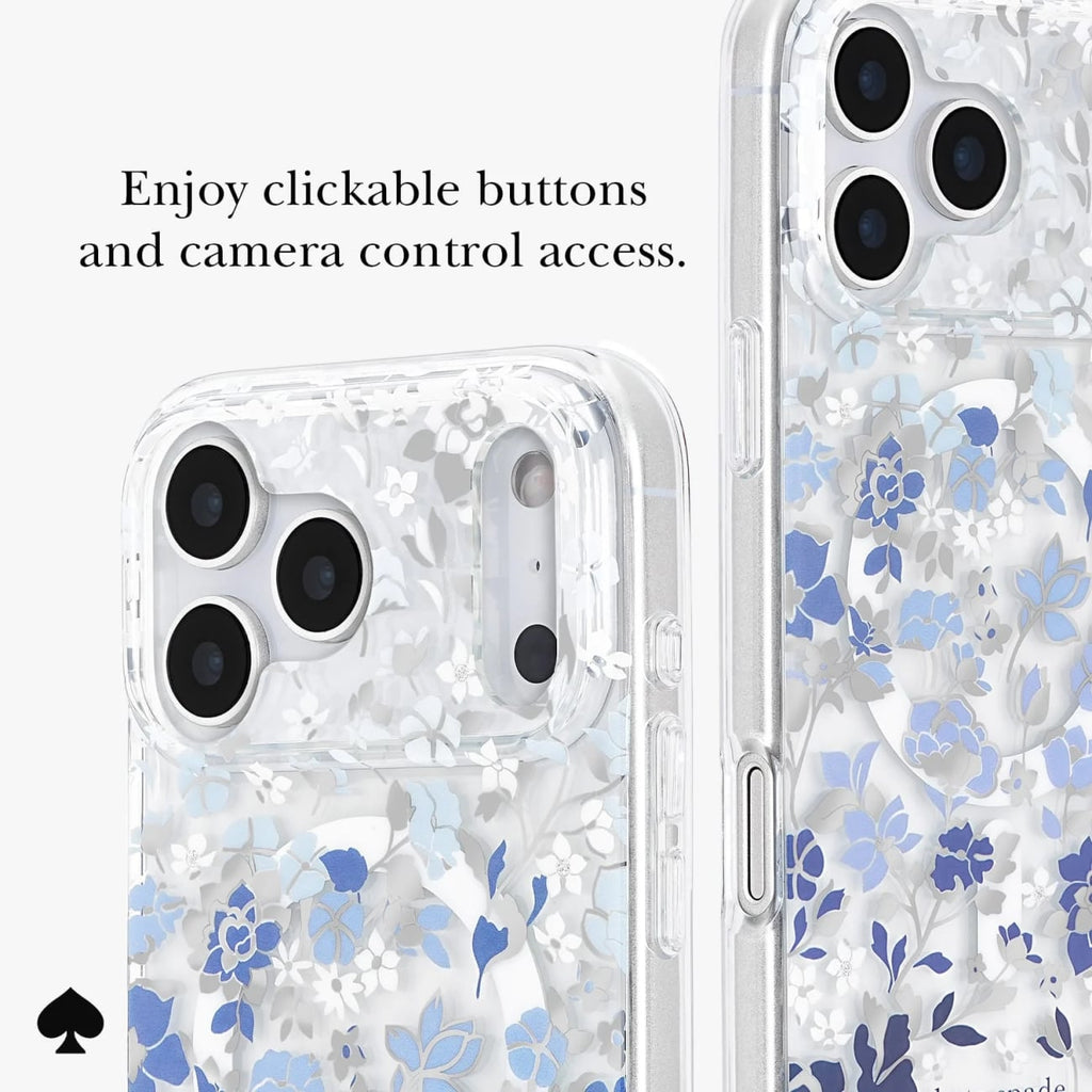 Kate Spade New York MagSafe Case for iPhone 18 Pro and iPhone 17 Pro in Flowerbed Blue - KS061214 - image 3