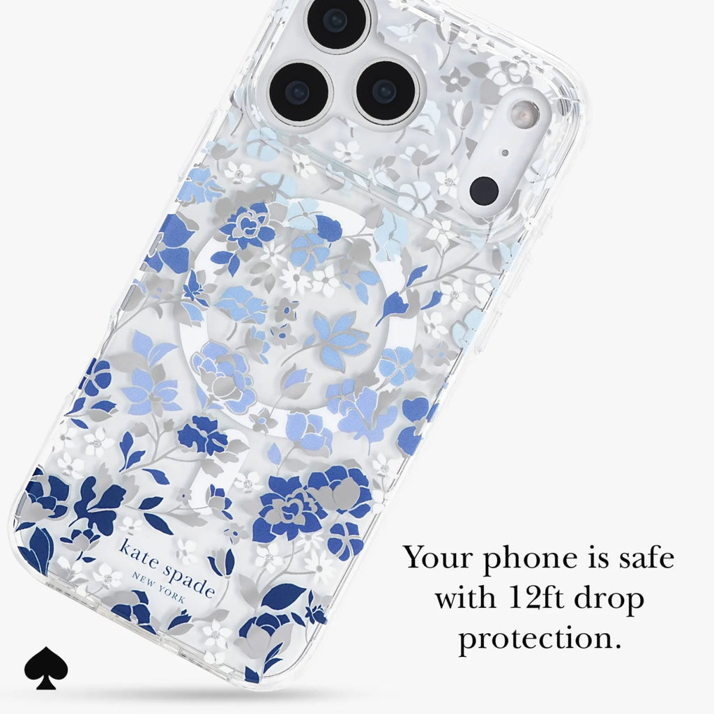 Kate Spade New York MagSafe Case for iPhone 18 Pro and iPhone 17 Pro in Flowerbed Blue - KS061214 - image 7
